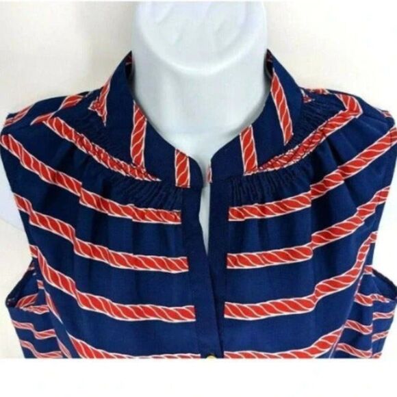 Nautical Rope Macbeth Collection Top Shirt M - Picture 7 of 7